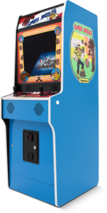 Modern multi-arcade, with enclosure based on classic Donkey kong designs. Here we set up new games according to wishes!